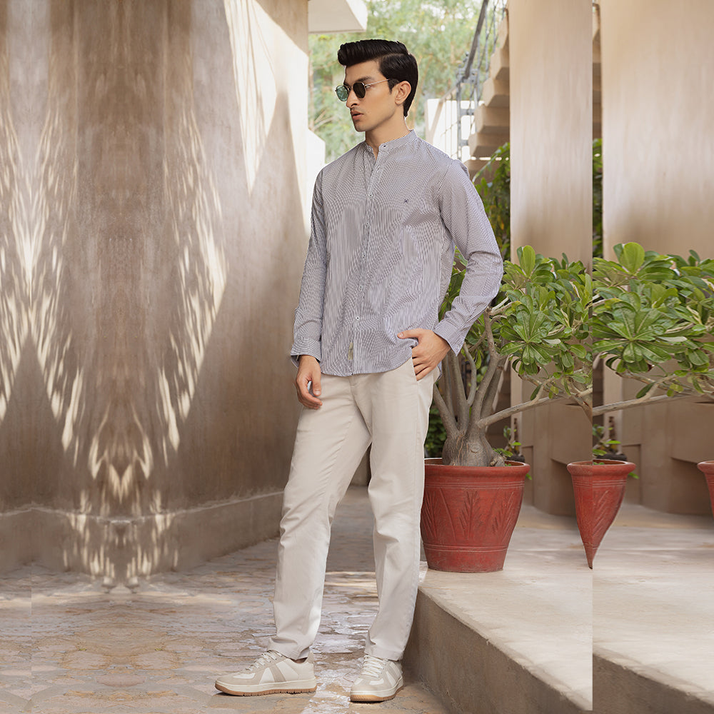 Eminent Men's Casual Stripe Shirt - Mid Blue, Men's Shirts, Eminent, Chase Value