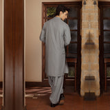 Eminent Men's Trim Fit Shalwar Suit - Denim Blue, Men's Shalwar Kameez, Eminent, Chase Value