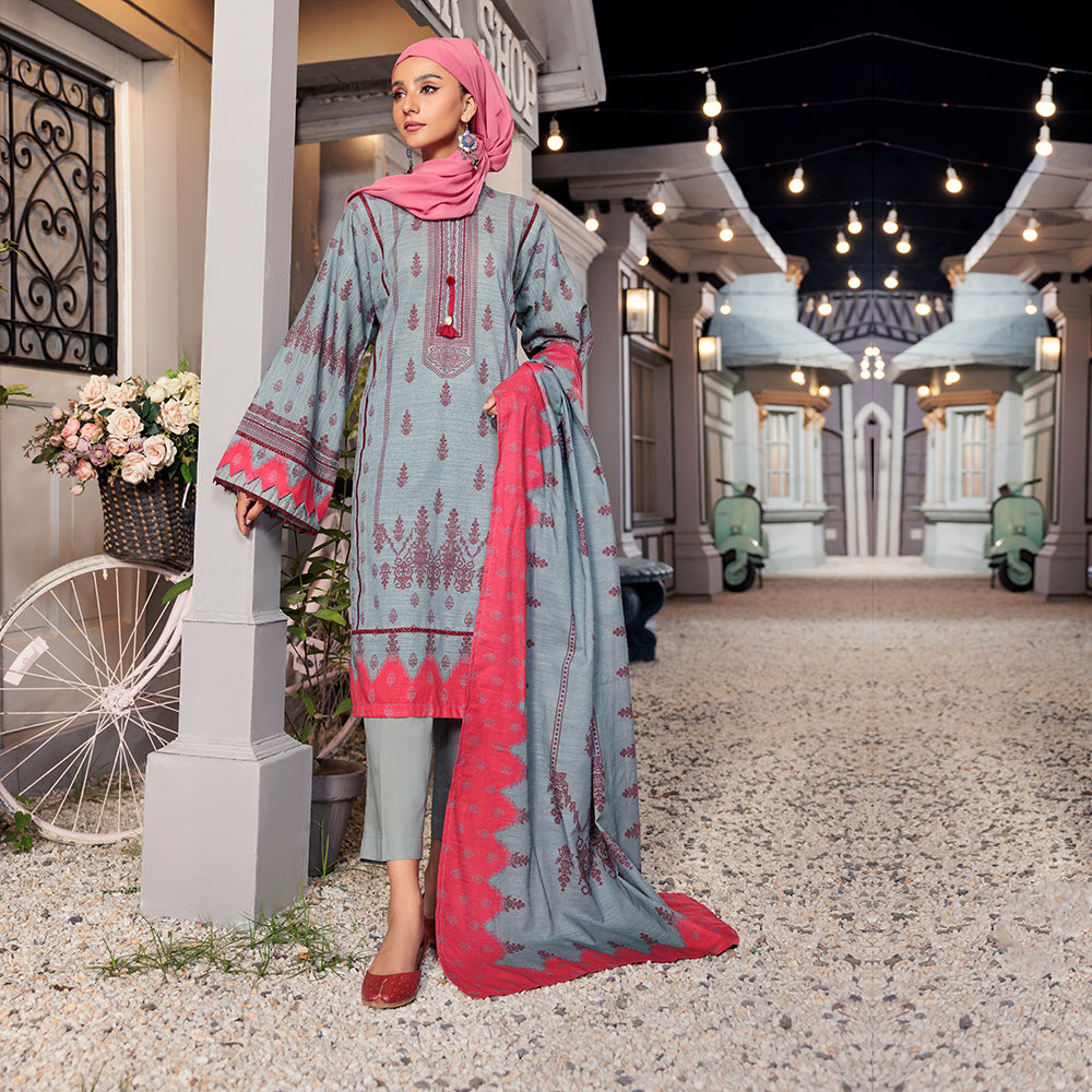 Eminent Women's Khaddar Unstitched 3pcs Suit - 15, Women, 3Pcs Shalwar Suit, Eminent, Chase Value