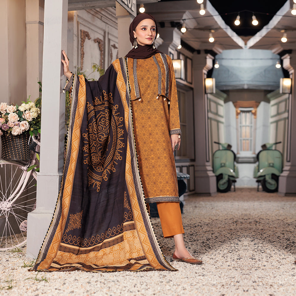 Eminent Women's Khaddar Unstitched 3pcs Suit - 12, Women, 3Pcs Shalwar Suit, Eminent, Chase Value