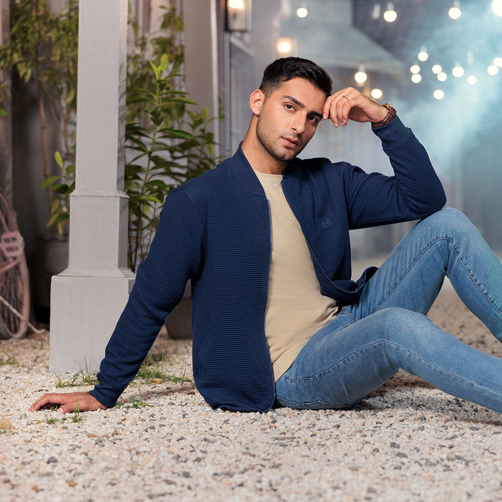 Eminent Men's Full Sleeves Jacket - Navy Blue, Men's Jackets & Hoodies, Eminent, Chase Value