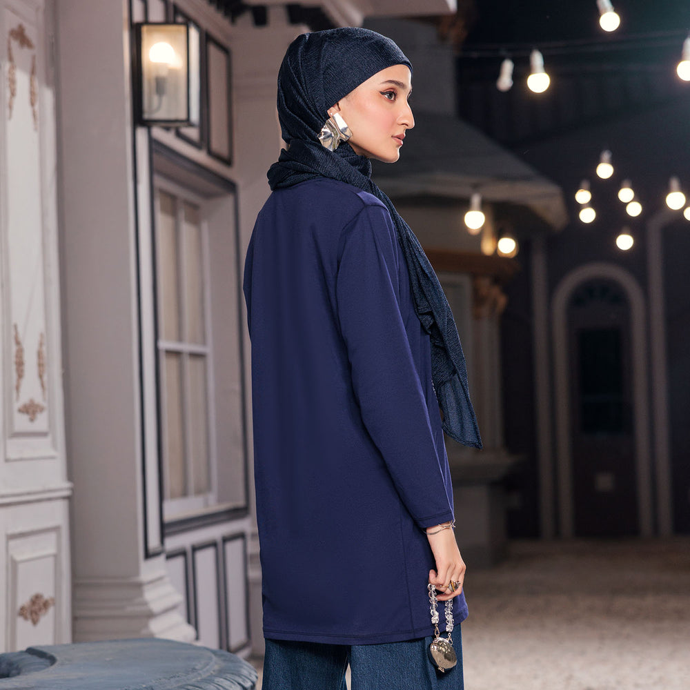 Eminent Women's Full Sleeves T-Shirt - Mid Blue, Women T-Shirts & Tops, Eminent, Chase Value