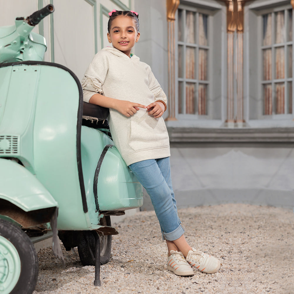 Eminent Girls Hoodie Jacket - Oatmeal, Girls Jackets, Eminent, Chase Value