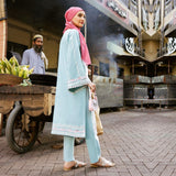 Women's Embroidered 2pcs Suit - Sky Blue, Women Shalwar Suits, Chase Value, Chase Value