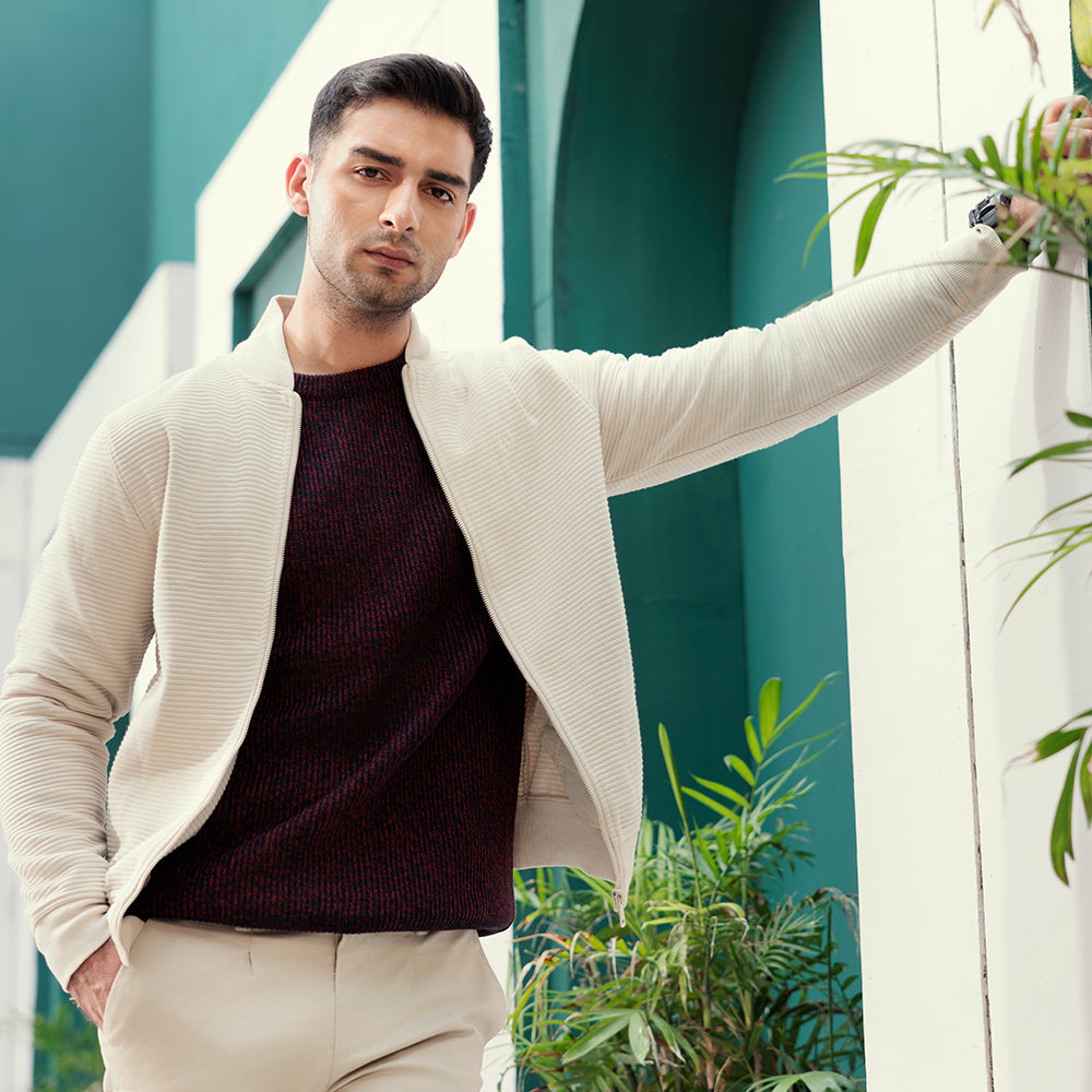 Eminent Men's Full Sleeves Sweater - Maroon, Men's Sweater & Sweat Shirts, Eminent, Chase Value