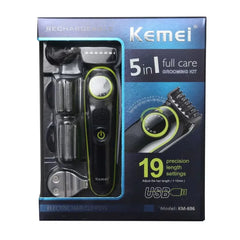 Kemei 5 in 1 Grooming Kit KM-696, Shaver & Trimmers, Kemei, Chase Value