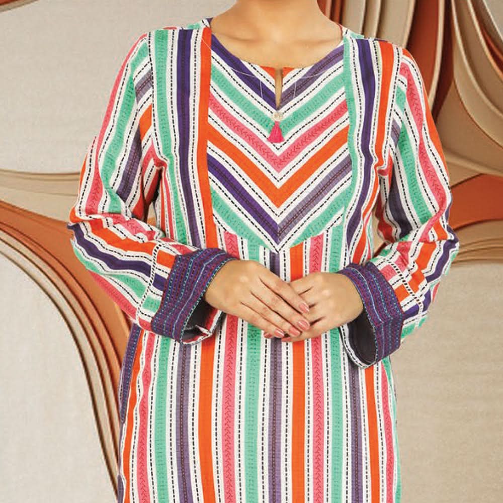Eminent Linen Dobby Printed Kurti - 4, Women, Unstitched Kurti, Eminent, Chase Value
