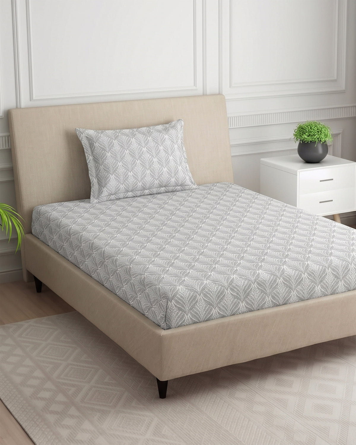 Single Bedsheet - 2 Pc