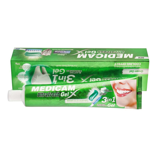 Medicam Ultra Gel Tooth Paste Green 125g, Oral Care, Medicam, Chase Value