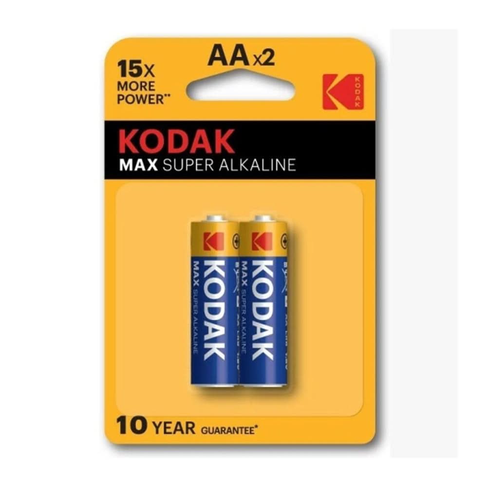 Kodak Max AAx2 (2p Card) Batteries - Multi Color, Charging Accessories, Chase Value, Chase Value