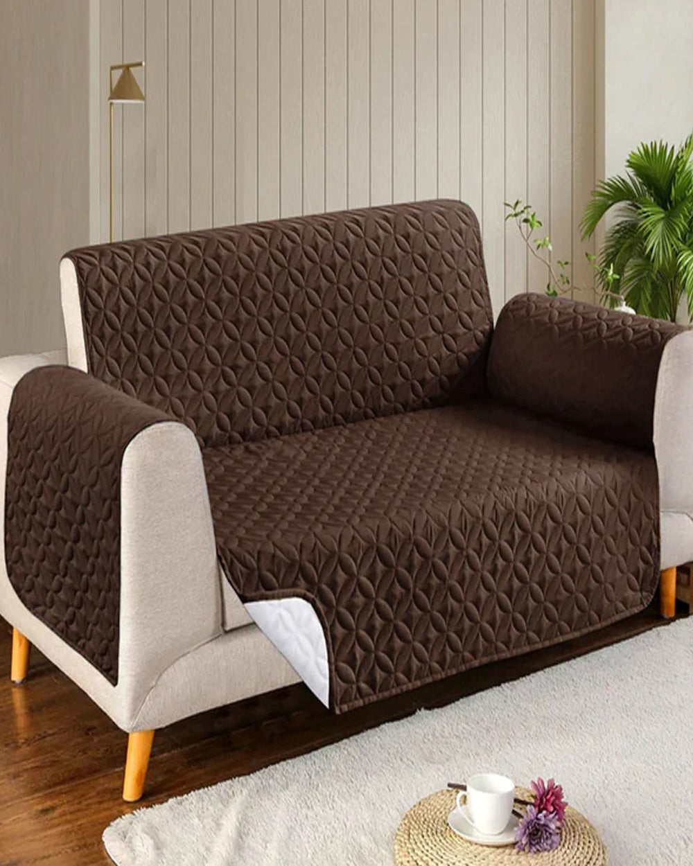 Ultrasonic Microfiber Sofa Cover (5-Seater), Sofa Cover, Chase Value, Chase Value