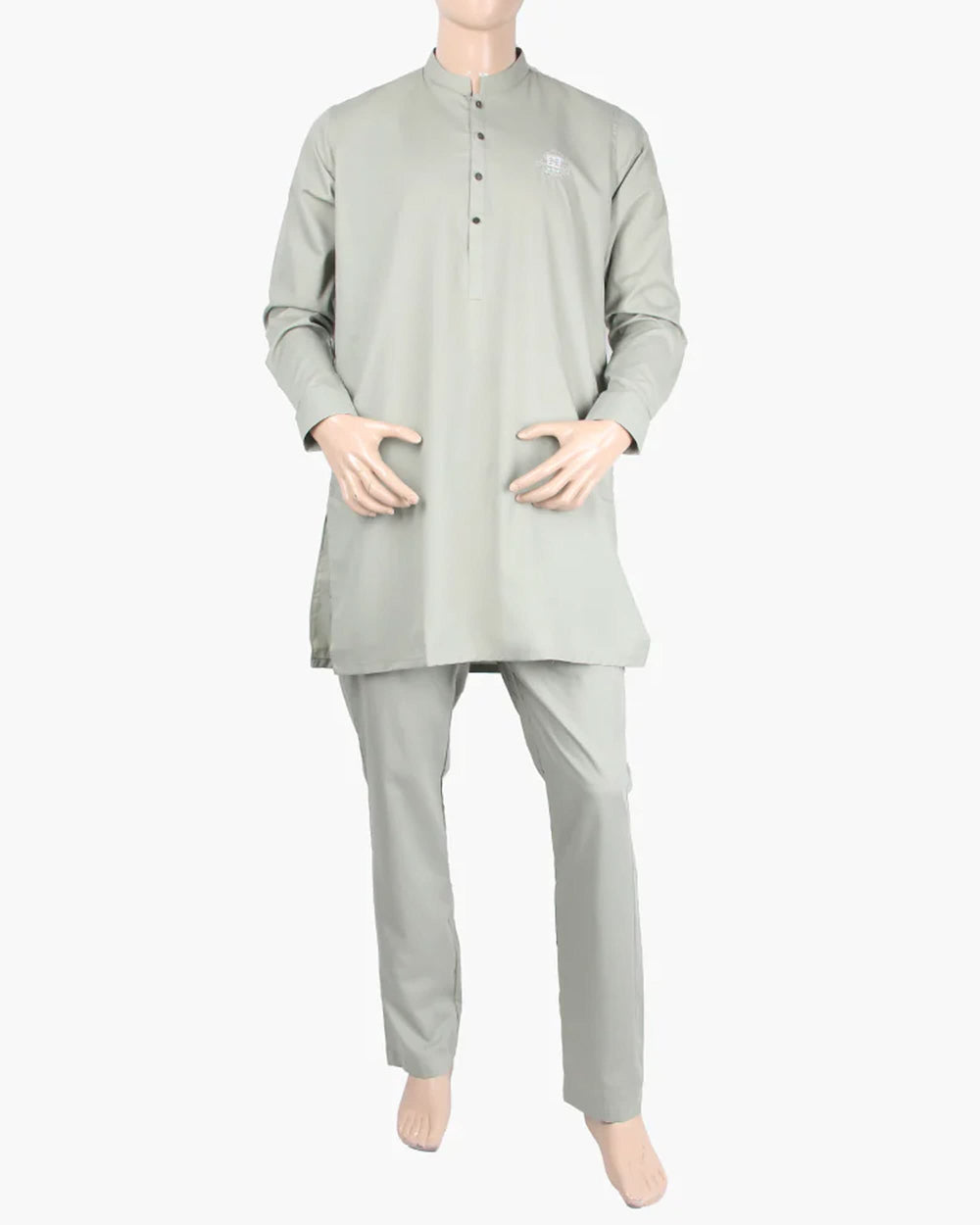 Eminent Men's Trim Fit Kurta Pajama Suit - Light Green, Men's Shalwar Kameez, Eminent, Chase Value