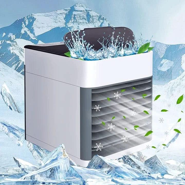 Mini Air Pure Chill 2.0 Evaporative Air Cooler - Grey, Rechargeable Fan, Chase Value, Chase Value