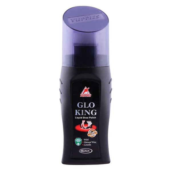 Yuppies Glo-King Liquid Shoe Polish  - Black