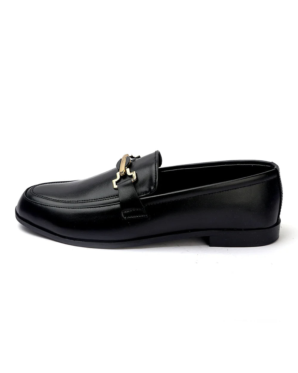Valuable Perforated Leather - Elegant Slip-On Dress Shoes - Black, Men's Formal Shoes, Chase Value, Chase Value