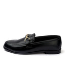 Valuable Perforated Leather - Elegant Slip-On Dress Shoes - Black, Men's Formal Shoes, Chase Value, Chase Value