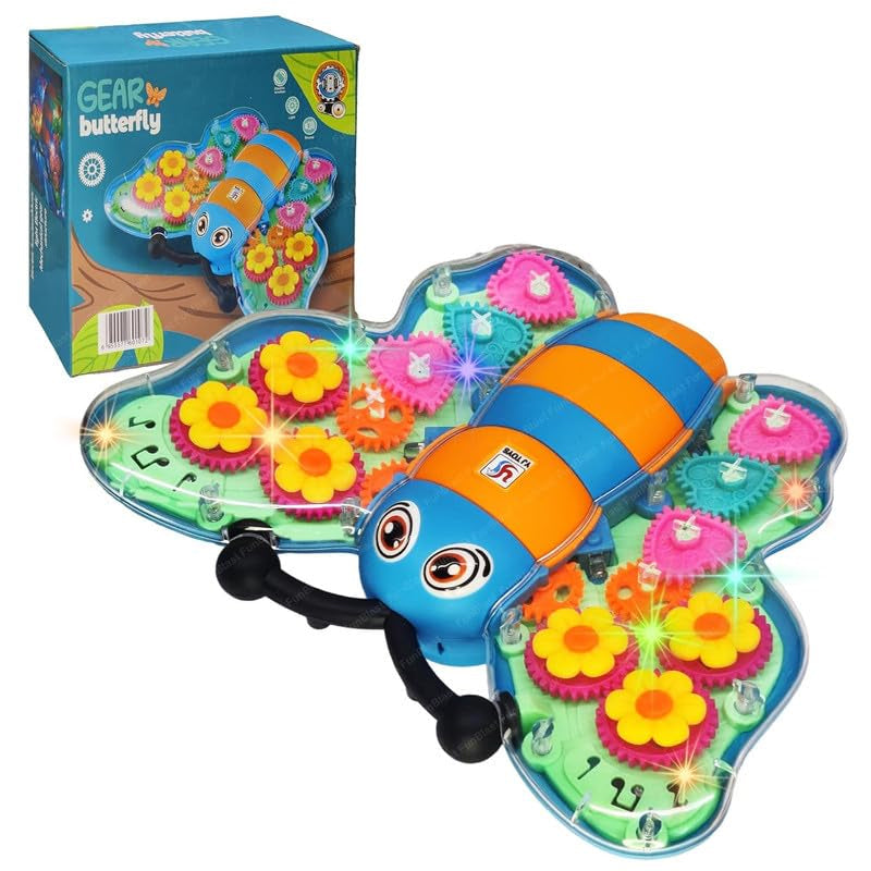 Battery Operated Butterfly With Light &amp; Music - Multi Color, Non-Remote Control, Chase Value, Chase Value