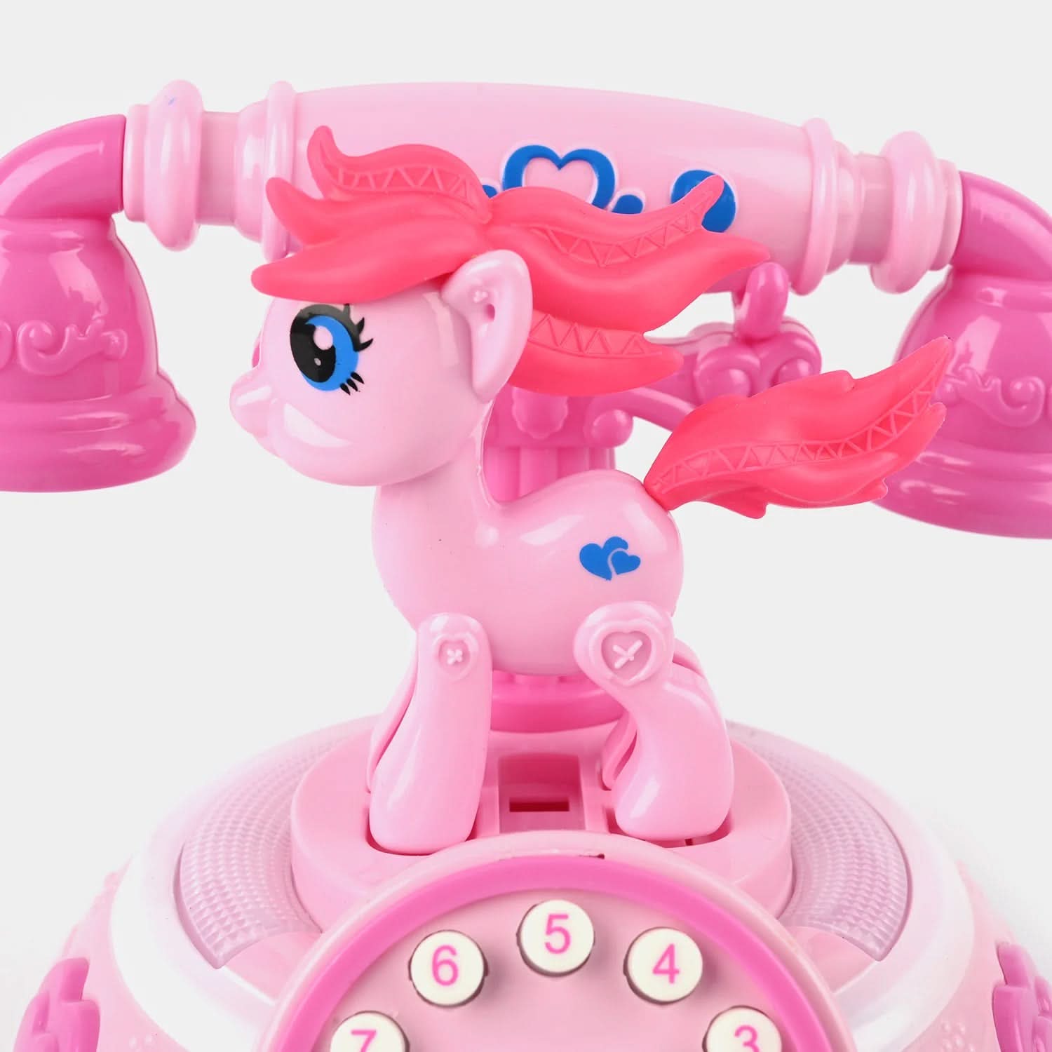 Battery Operated  Pony Telephone With Light & Music - Pink, Musical Toys, Chase Value, Chase Value