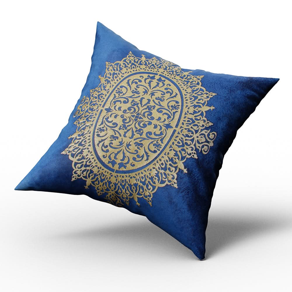 Velvet Stripes Cushion - Dark Blue, Cushions & Pillows, Chase Value, Chase Value