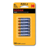 Kodak Max AAAx6 (6p Card) Batteries - Multi Color, Charging Accessories, Kodak, Chase Value