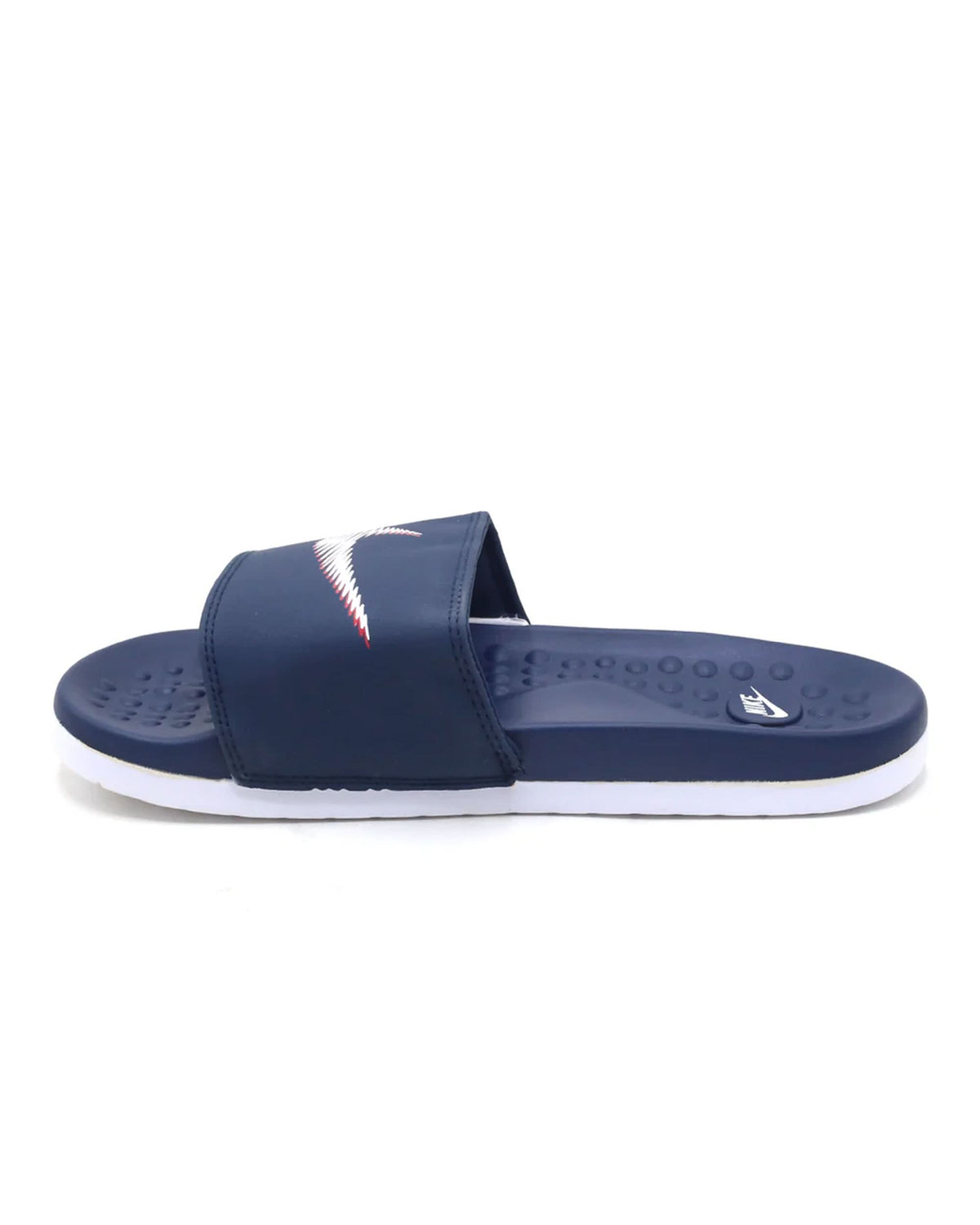 Synthetic Slip On Flat Nike 22 Slider - Navy Blue, Men's Slippers, Chase Value, Chase Value