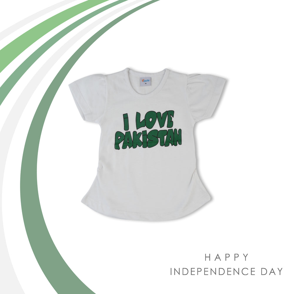 Valuable Girls Half Sleeves T-Shirt - White, Girls T-Shirts, Chase Value, Chase Value