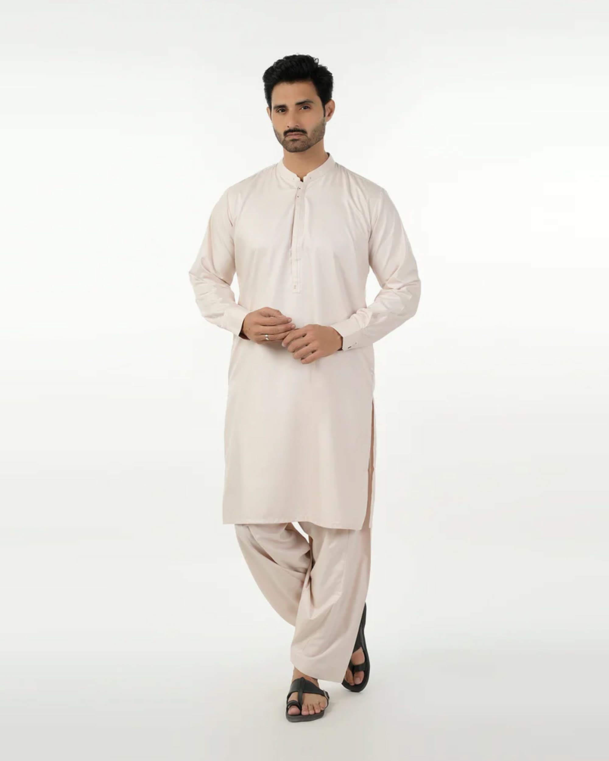 Eminent Men's Stitched Shalwar Suit - Beige, Men's Shalwar Kameez, Eminent, Chase Value