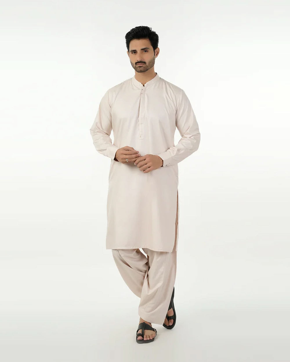 Eminent Men's Stitched Shalwar Suit - Beige, Men's Shalwar Kameez, Eminent, Chase Value