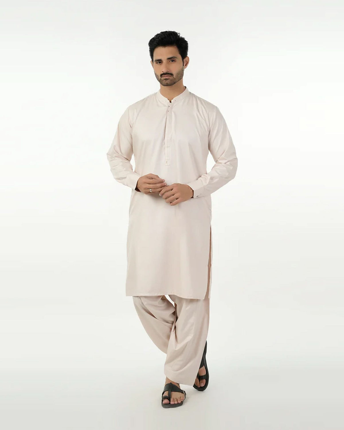 Eminent Men's Stitched Shalwar Suit - Beige, Men's Shalwar Kameez, Eminent, Chase Value