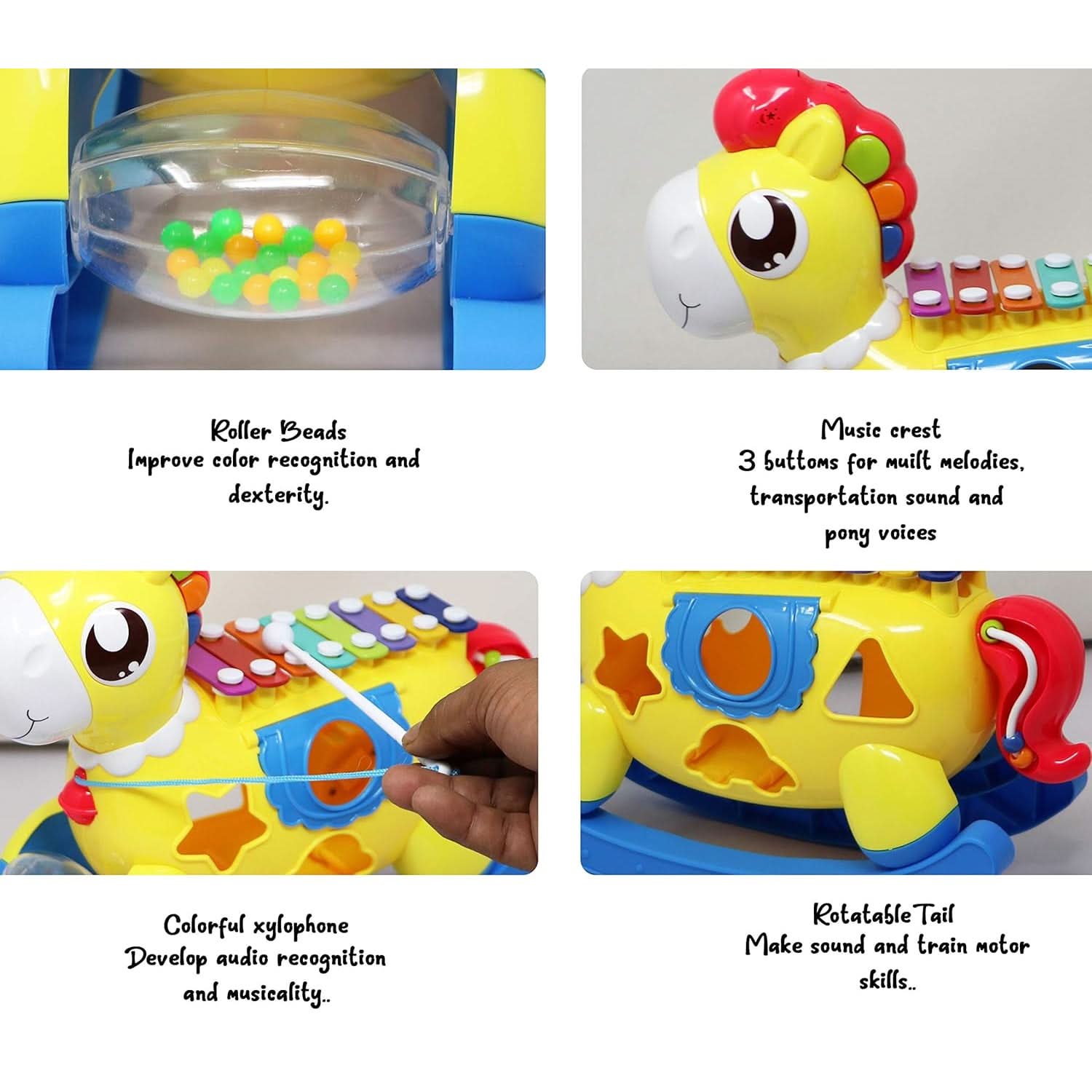 Huanger Shape Recognition Musical Toy - Multi Color, Musical Toys, Chase Value, Chase Value