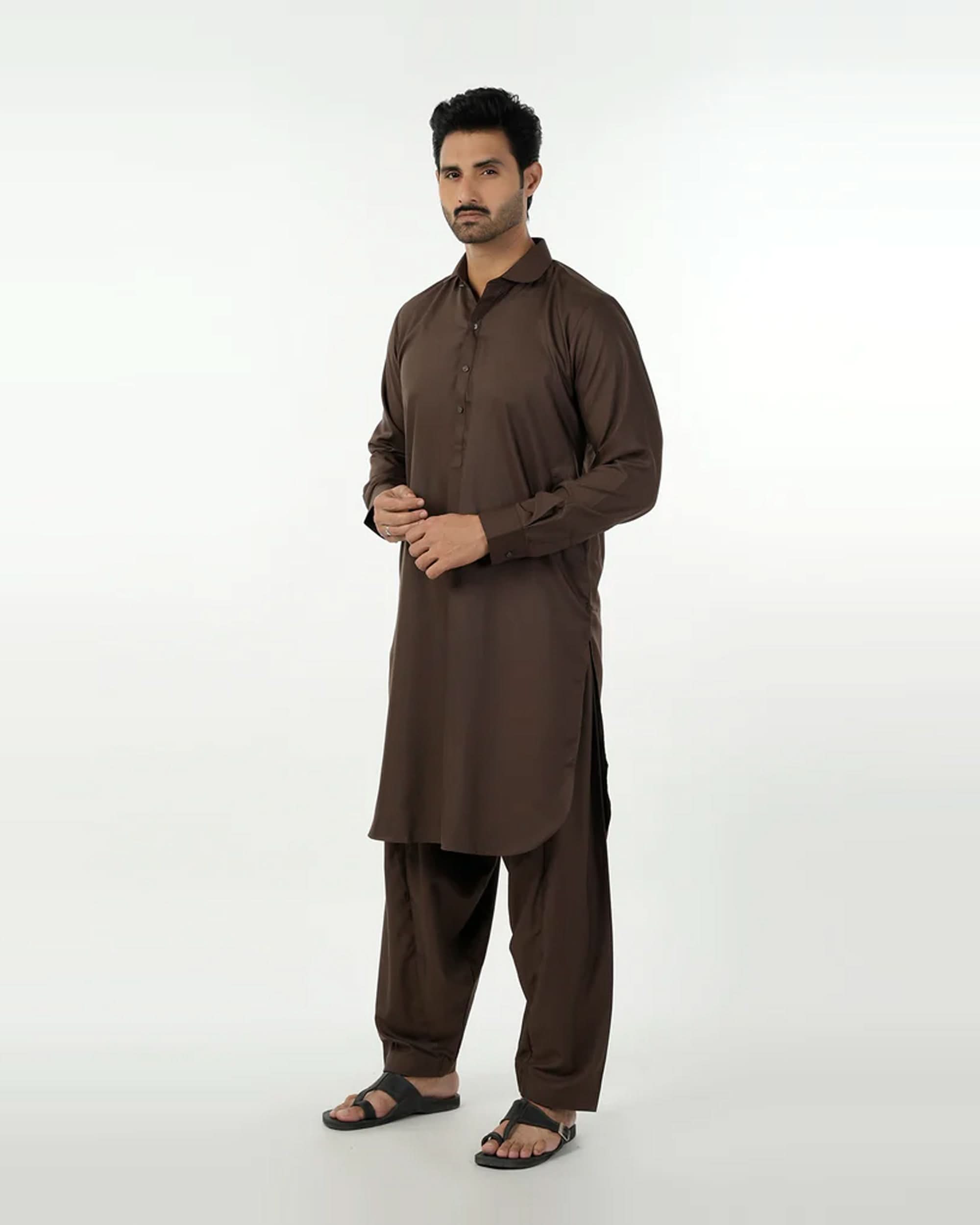 Eminent Men's Kameez Shalwar Suit - Brown, Men's Shalwar Kameez, Eminent, Chase Value