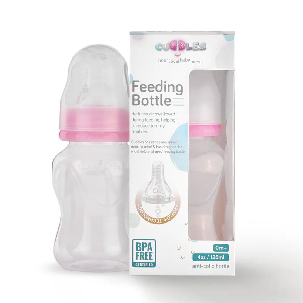 Cuddles Feeder Bottle 125ml - Pink, Feeding Supplies, Cuddles, Chase Value