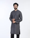 Men's Slim Fit Kurta - Grey, Men's Kurtas, Chase Value, Chase Value