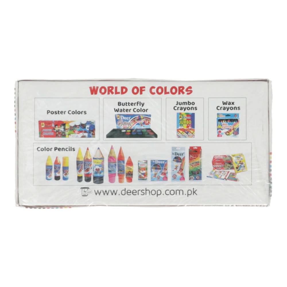 Deer Water Color Tube Pack of 12 - Multi Color, Pencil Boxes & Stationery Sets, Deer, Chase Value