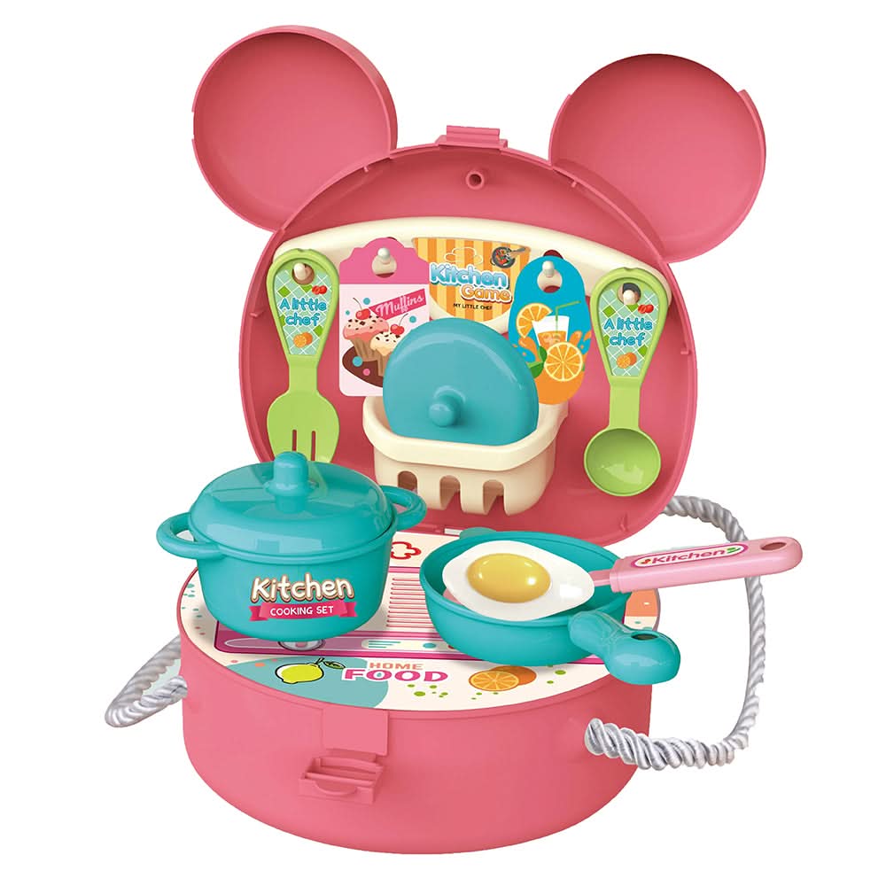 Kitchen Backpack Set 24pcs - Multi Color, Kids Cosmetic & Kitchen Sets, Chase Value, Chase Value