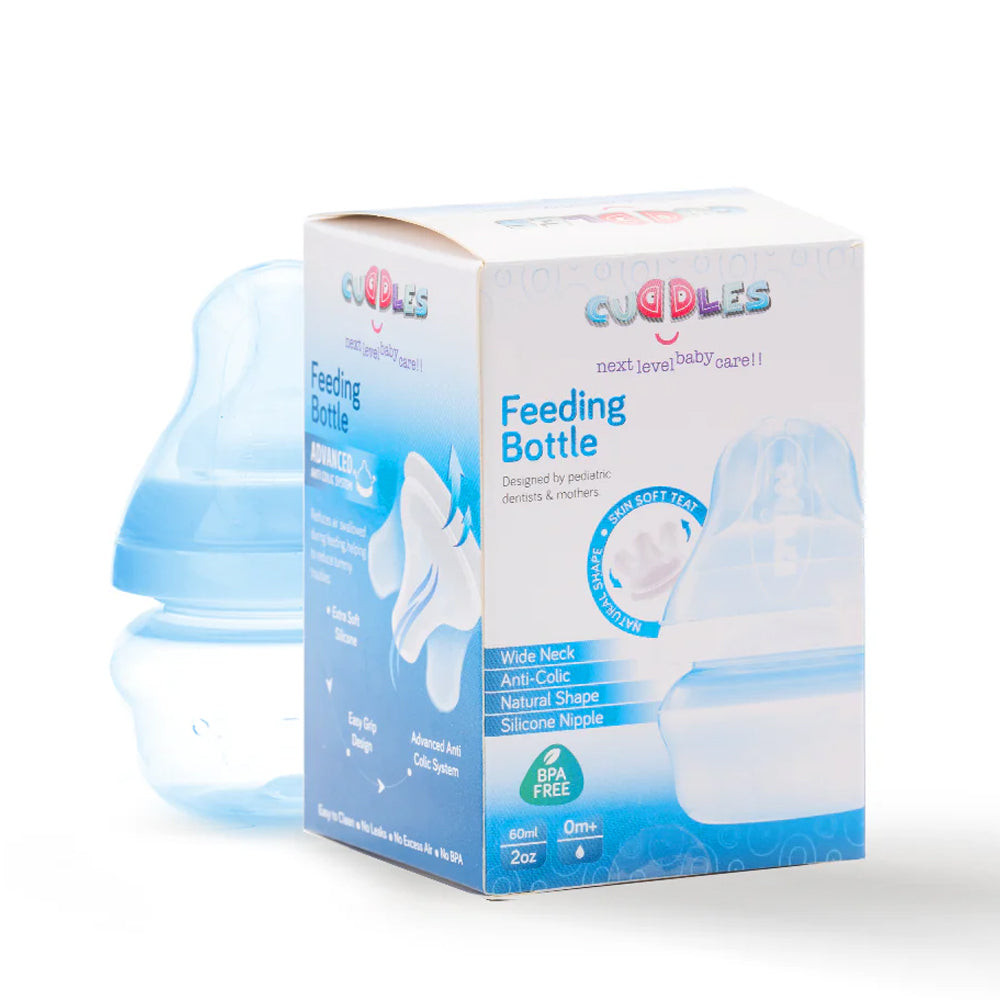 Cuddles Natural Feeder 60ml - Blue, Feeding Supplies, Chase Value, Chase Value