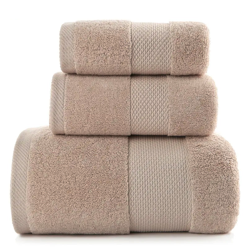 Terry Towel Set 3 Pcs Pack, Bath Towels, Chase Value, Chase Value