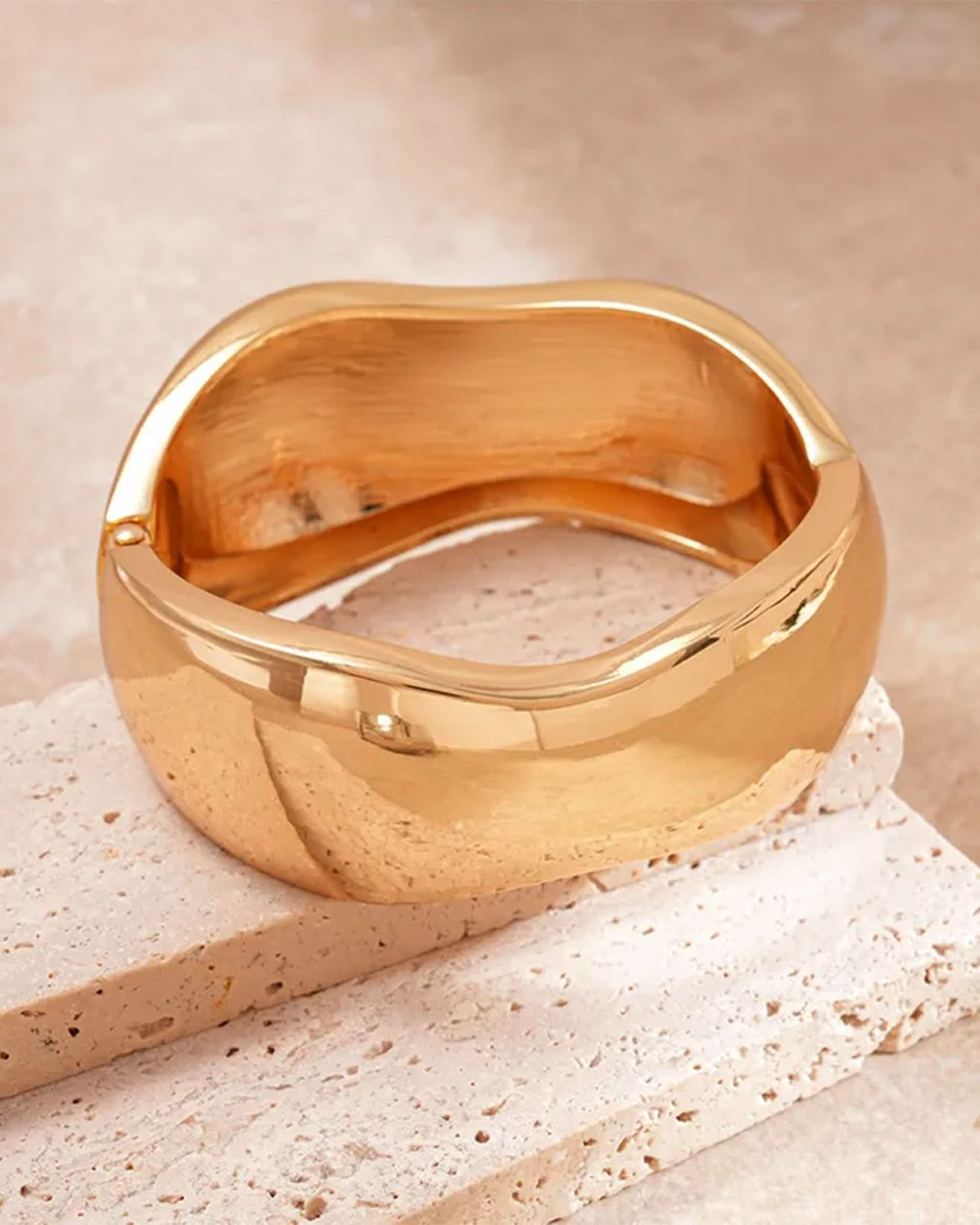 Women's Metal Kara - Golden, Women Bangles & Bracelets, Chase Value, Chase Value