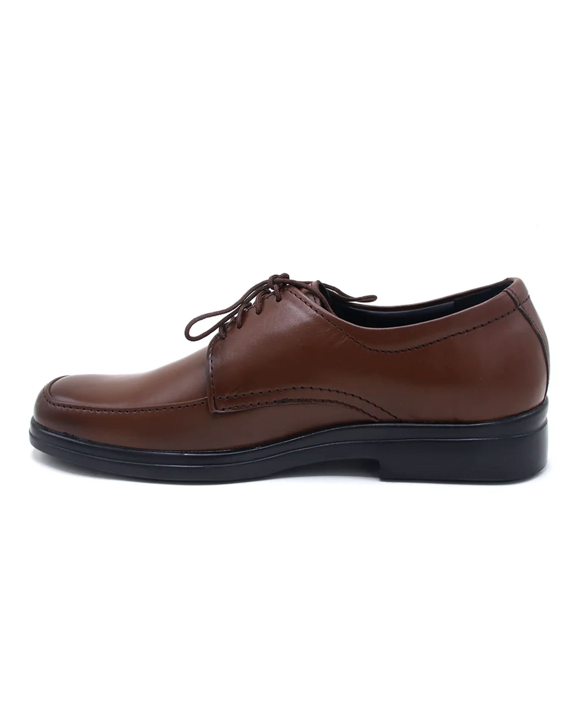 Eminent Elegant Synthetic Leather - Lace-up Formal Shoes - Mustard, Men's Formal Shoes, Eminent, Chase Value