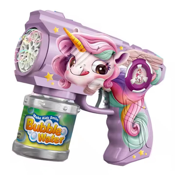 Kids Automatic Electric Gatling Bubble Machine Gun