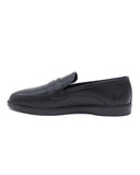 Eminent Men's Black Calf Leather Causal Loafers, Men's Casual Shoes, Eminent, Chase Value