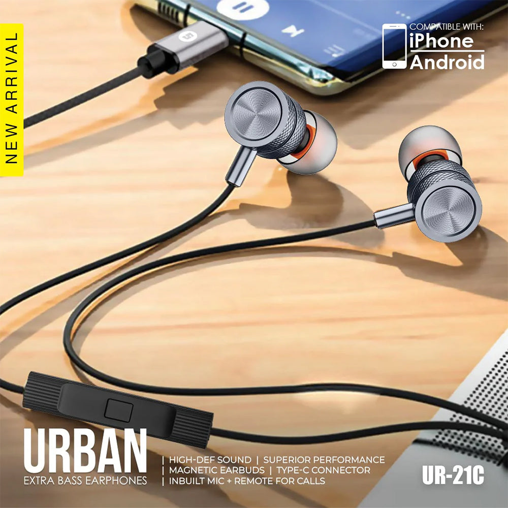 Space Handfree Urban Ur-21C - Black, Hands Free / Head Phones, Space, Chase Value