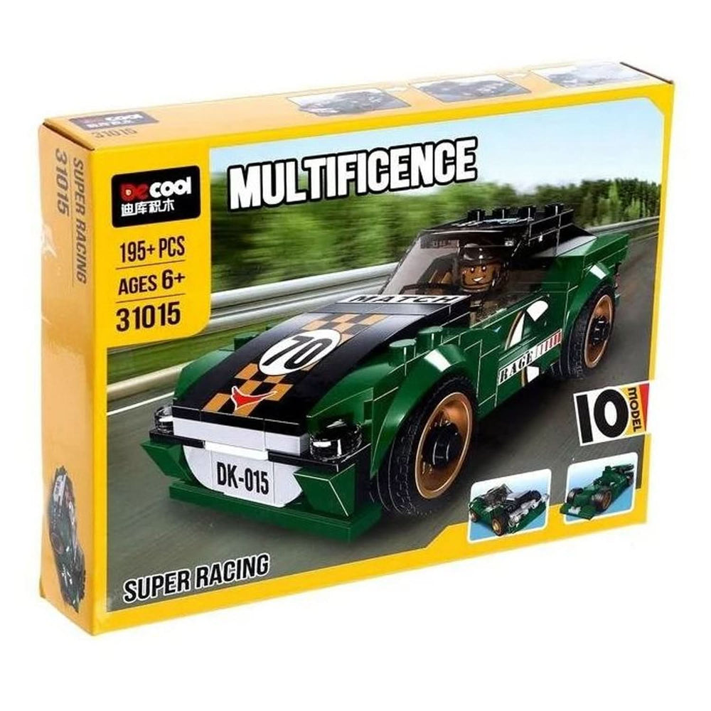 Multificence Super Racing Car Building Blocks - Green, Remote Control, Chase Value, Chase Value
