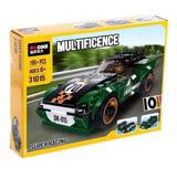 Multificence Super Racing Car Building Blocks - Green, Remote Control, Chase Value, Chase Value