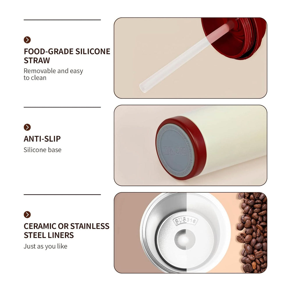 Insulated Mug – Spill-Proof Travel Mug for Hot & Cold Drinks, Thermos & Mug, Chase Value, Chase Value