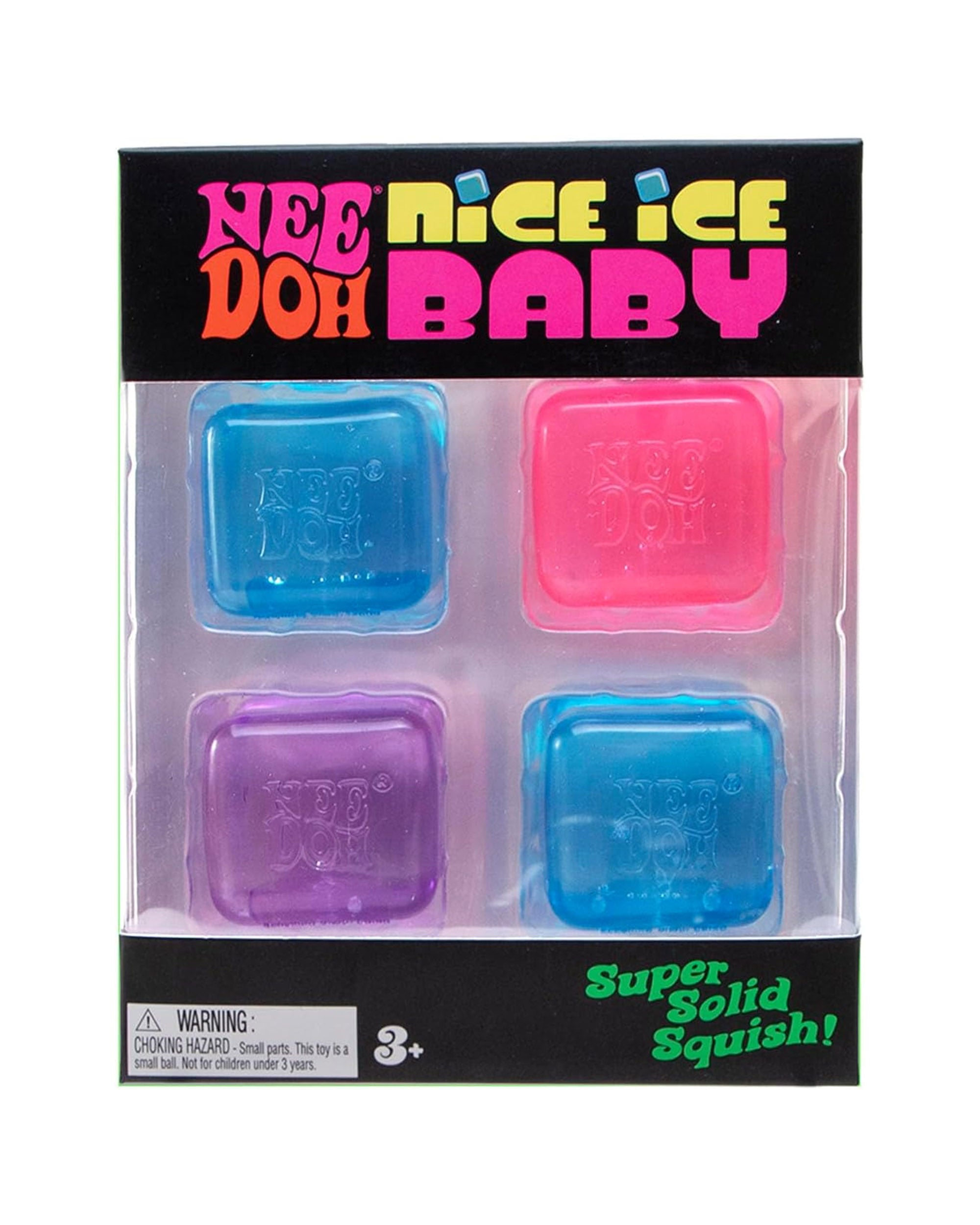 NeeDoh Square Squishy Cube - 4 Pcs