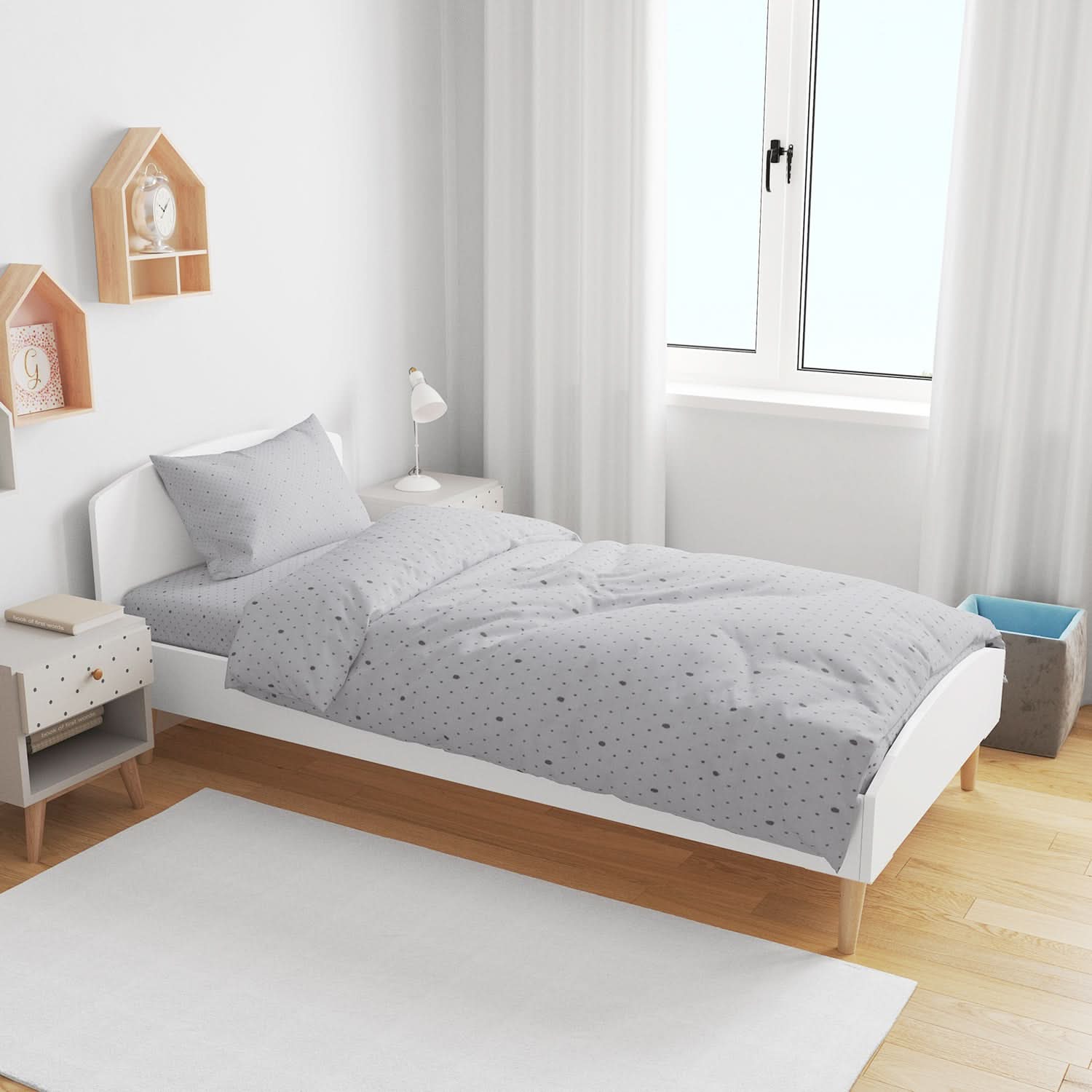 Single Bedsheet 2pcs - N19, Single Size Bed Sheet, Chase Value, Chase Value