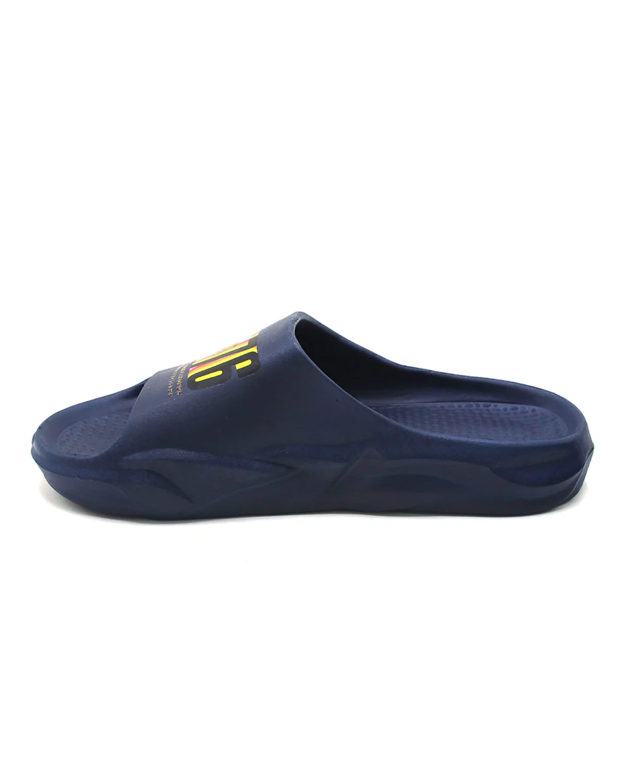 Slip on Open Toe Slider - Navy Blue, Men's Slippers, Chase Value, Chase Value