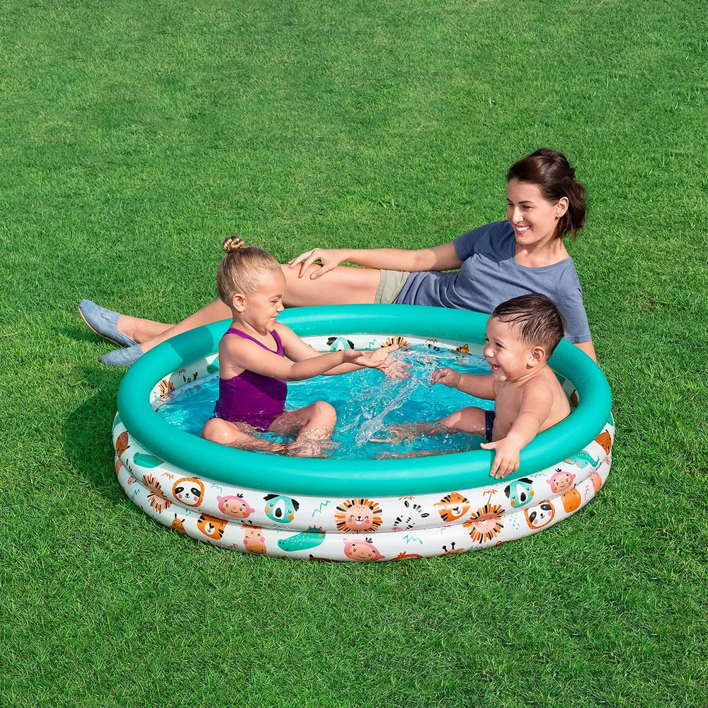 Bestway Kiddie Pool 48" - Cyan, Swimming, Bestway, Chase Value