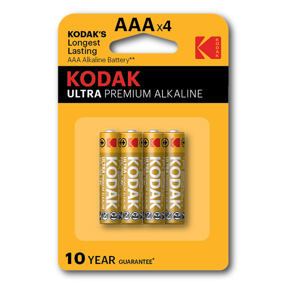 Kodak Ultra AAAx4 (4p Card) Batteries - Multi Color, Charging Accessories, Kodak, Chase Value